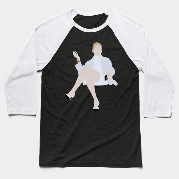 Basic Instinct Baseball T-Shirt by FutureSpaceDesigns